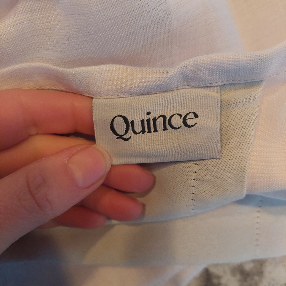 NWT! Quince Blackout Linen Vintage Blush Curtains Set Of 2! 48"x 96" (C111) - Picture 8 of 10